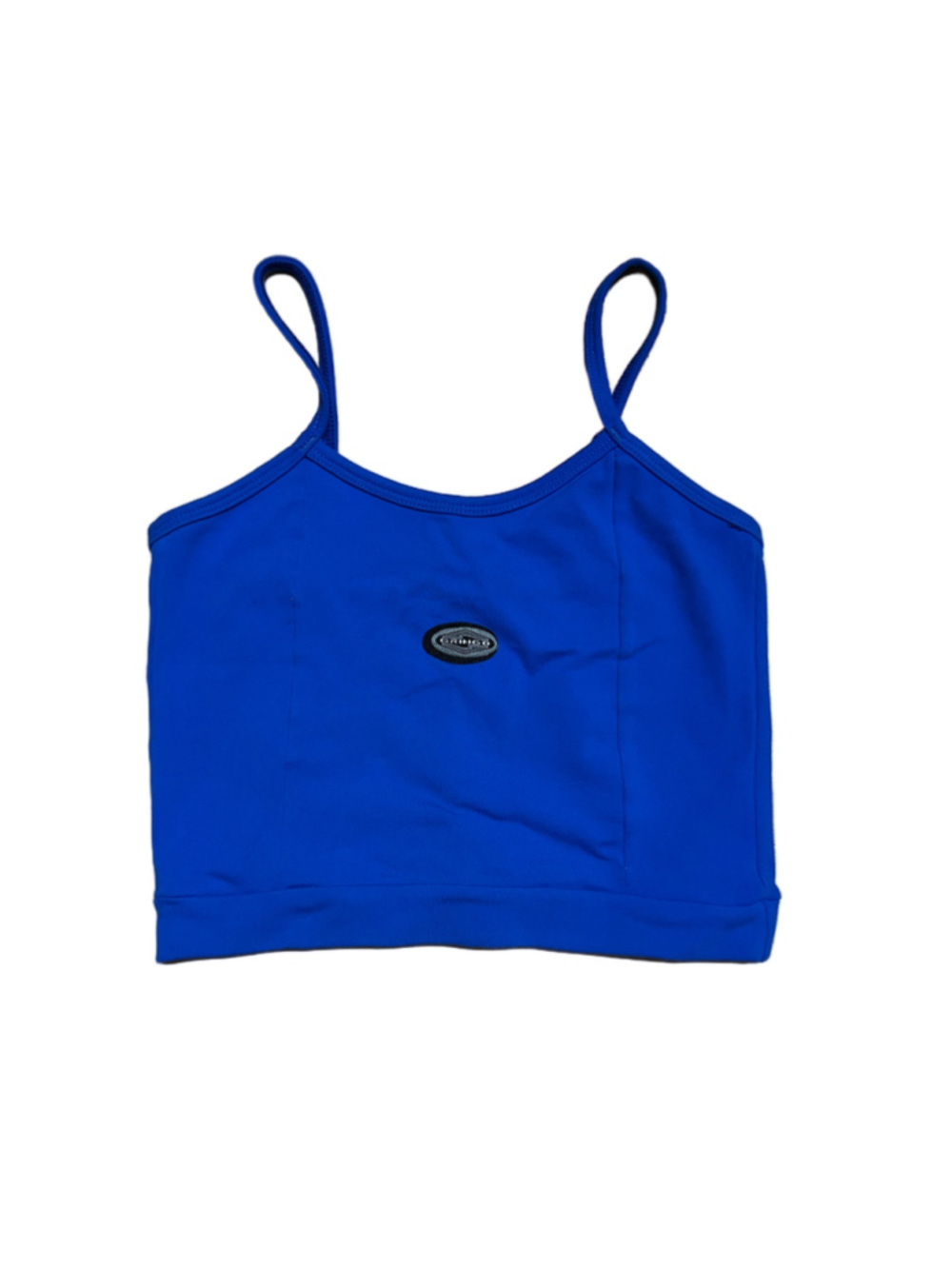 Vintage Women's Gringo Crop Top Size XS Blue Black Brazil